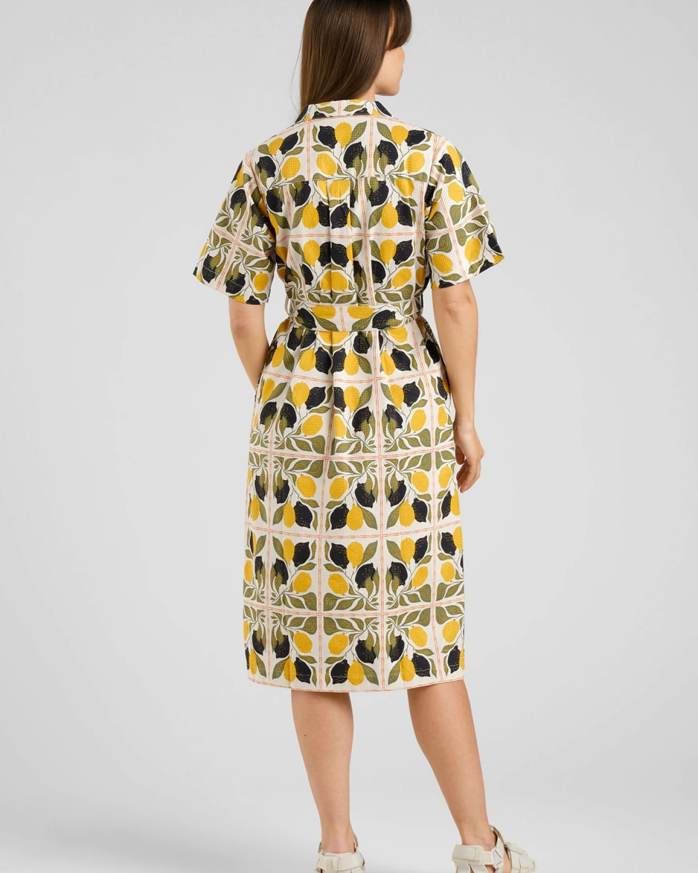 Kleid Orrefors Lemon Tiles Gelb – Ansicht 2