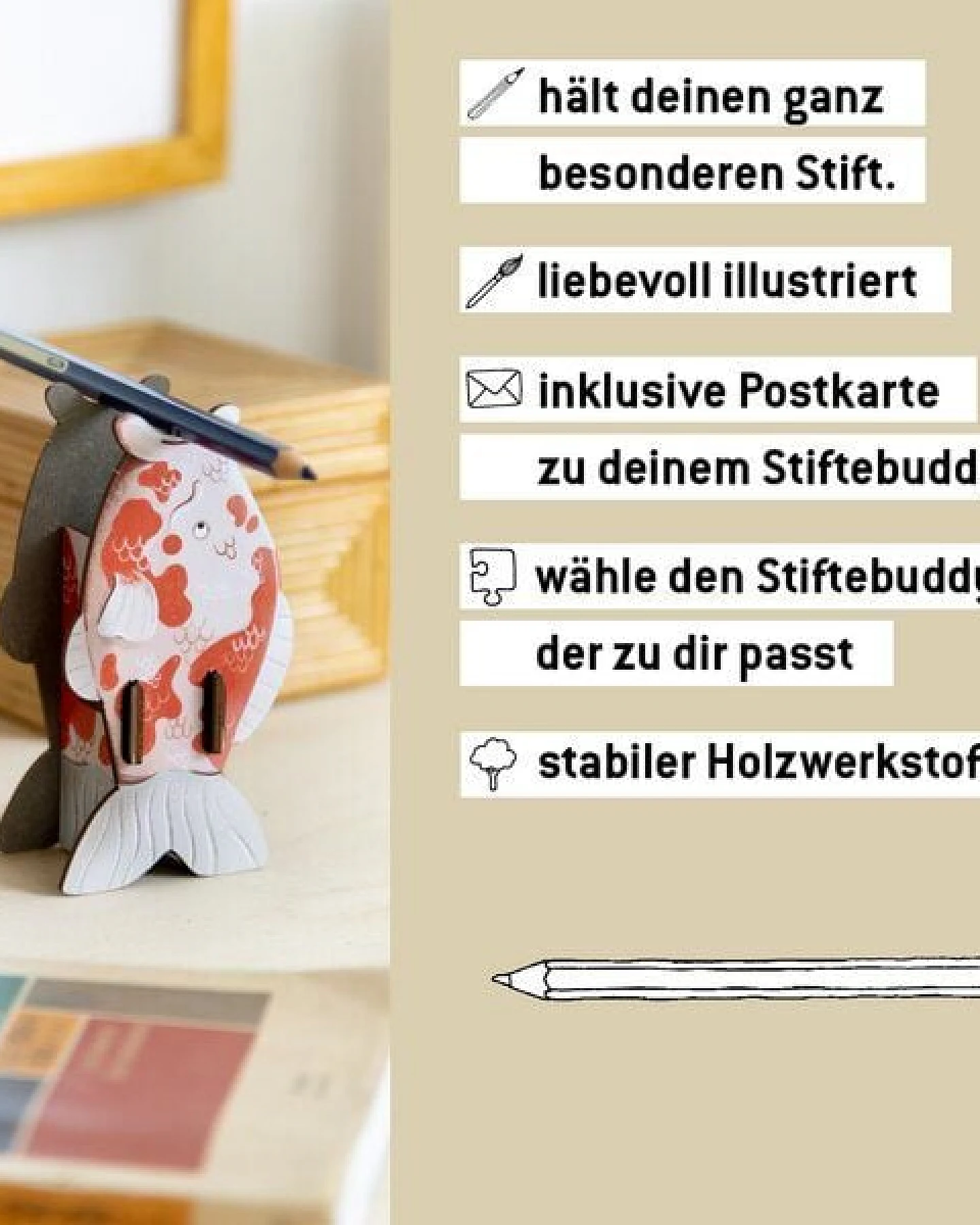 WERKHAUS Stiftebuddy - Koi Yoko – Ansicht 2