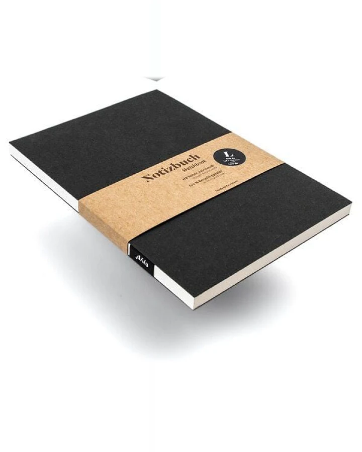 tyyp Notizbuch A5 blanko – Hardcover aus Recyclingkarton, 180°-Aufschlag – vegan & handgefertigt