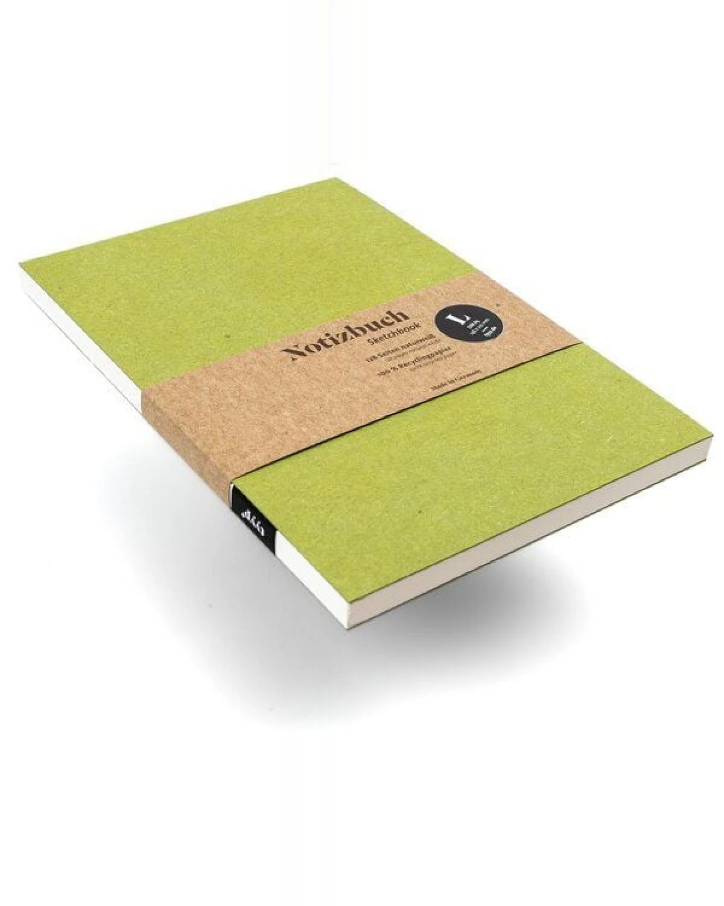 tyyp Notizbuch A5 blanko – Hardcover aus Recyclingkarton, 180°-Aufschlag – vegan & handgefertigt – Ansicht 3