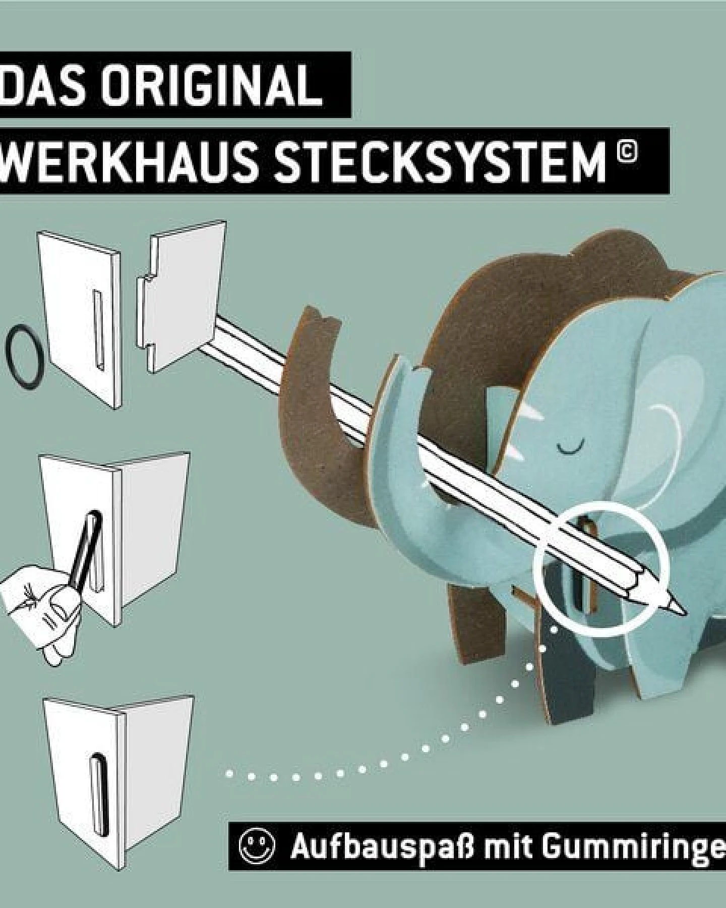 WERKHAUS Stiftebuddy - Elefant Emmi – Ansicht 3