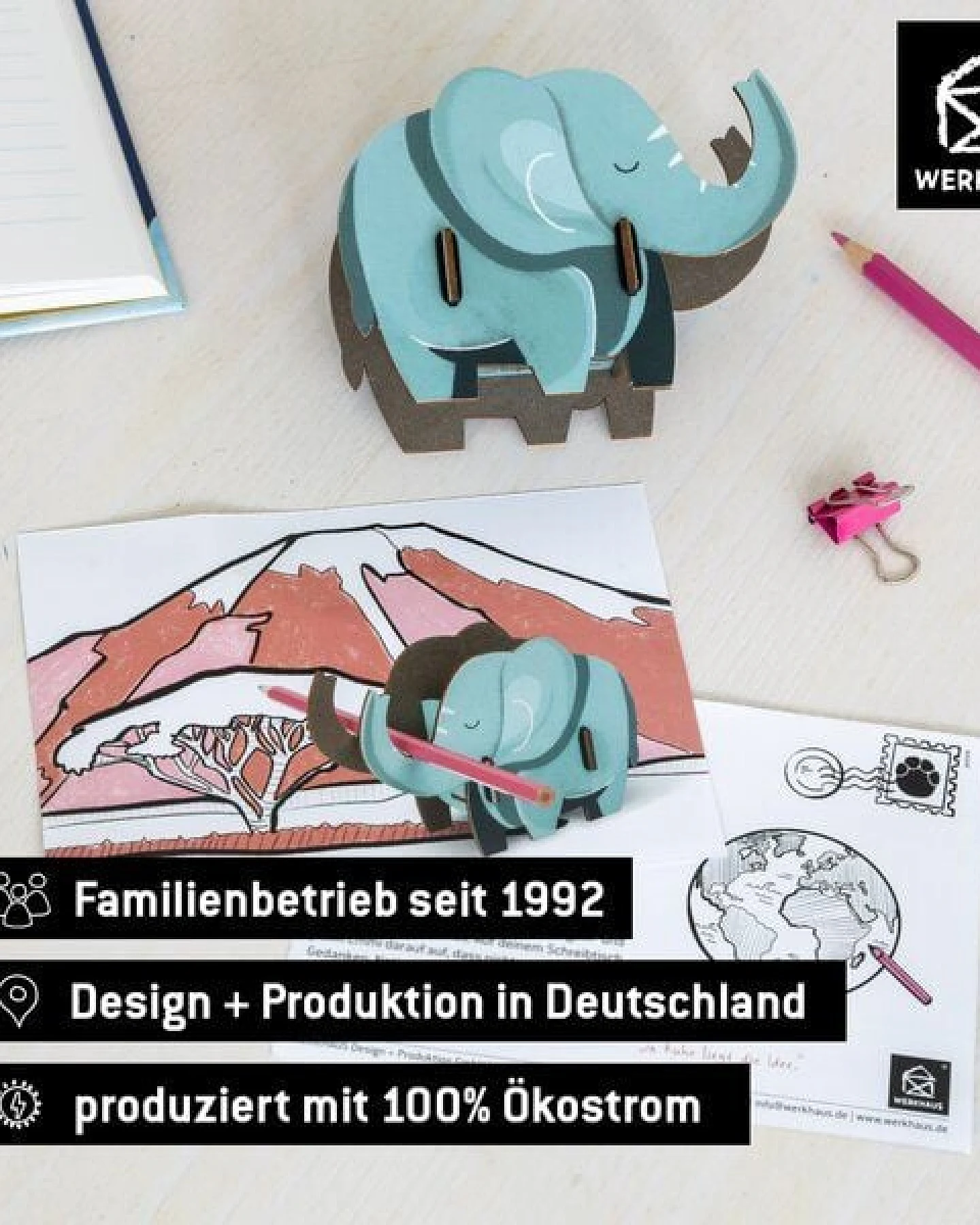WERKHAUS Stiftebuddy - Elefant Emmi – Ansicht 4
