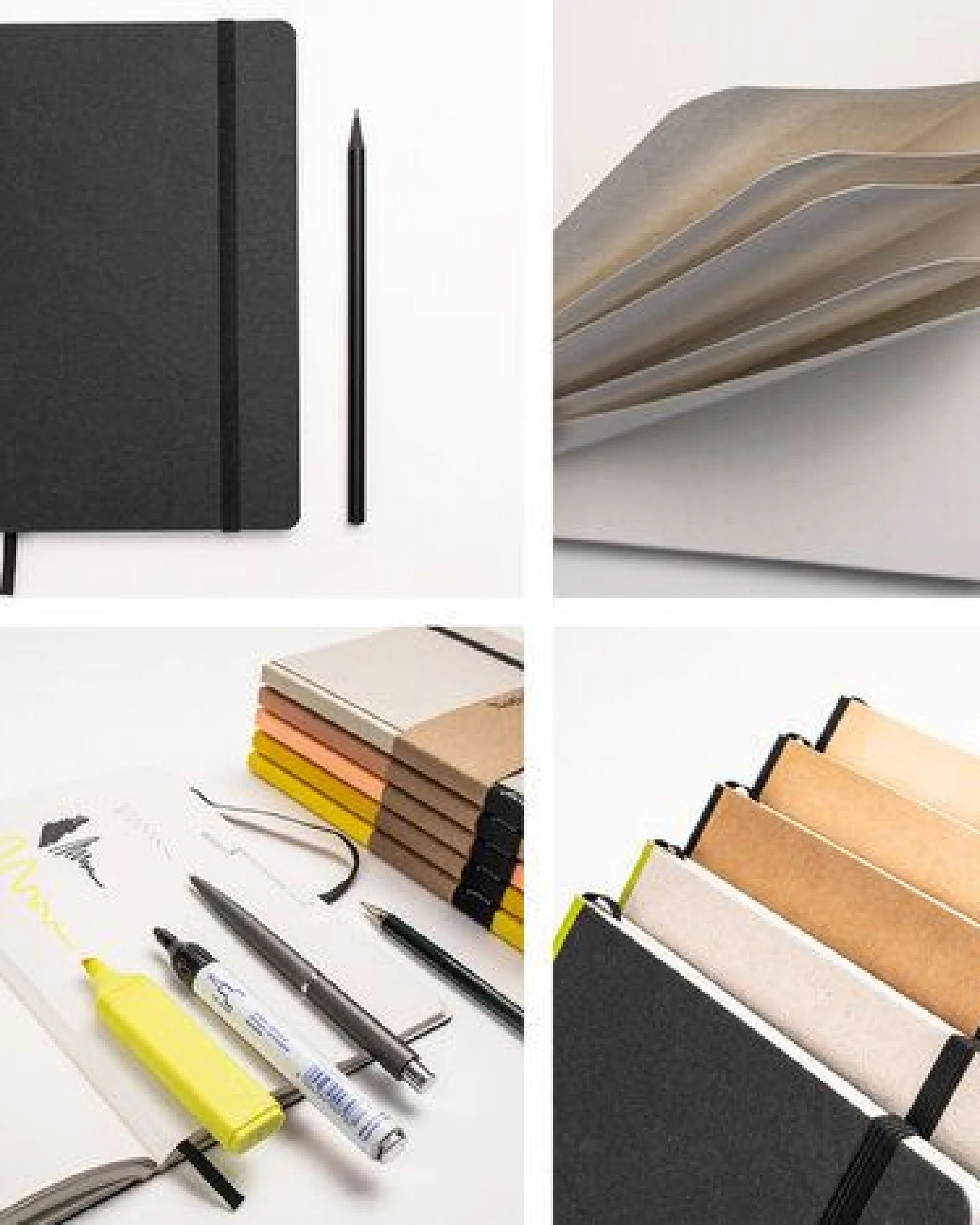 tyyp Notizbuch A5 farbig – Ton-in-Ton mit perforierten Seiten – Recyclingpapier, vegan & handgefertigt – Ansicht 3