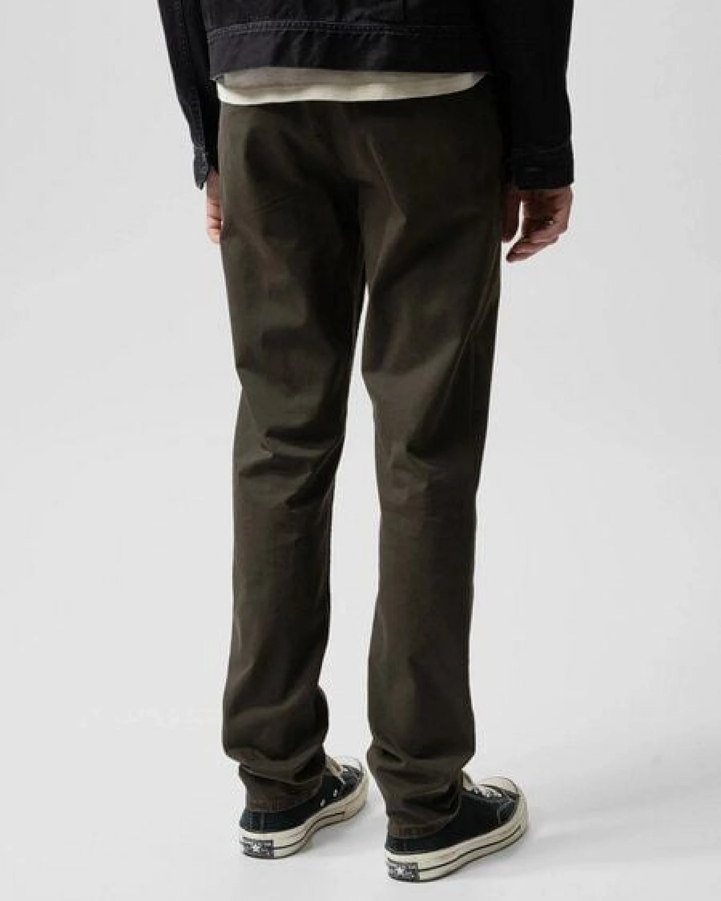 Nudie Jeans Easy Alvin Chino Hose - Blackbrown – Ansicht 2