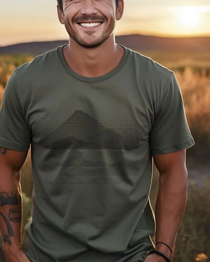 Kultgut Artdesign - Biofair - Klassik Shirt / Pixel Mountain