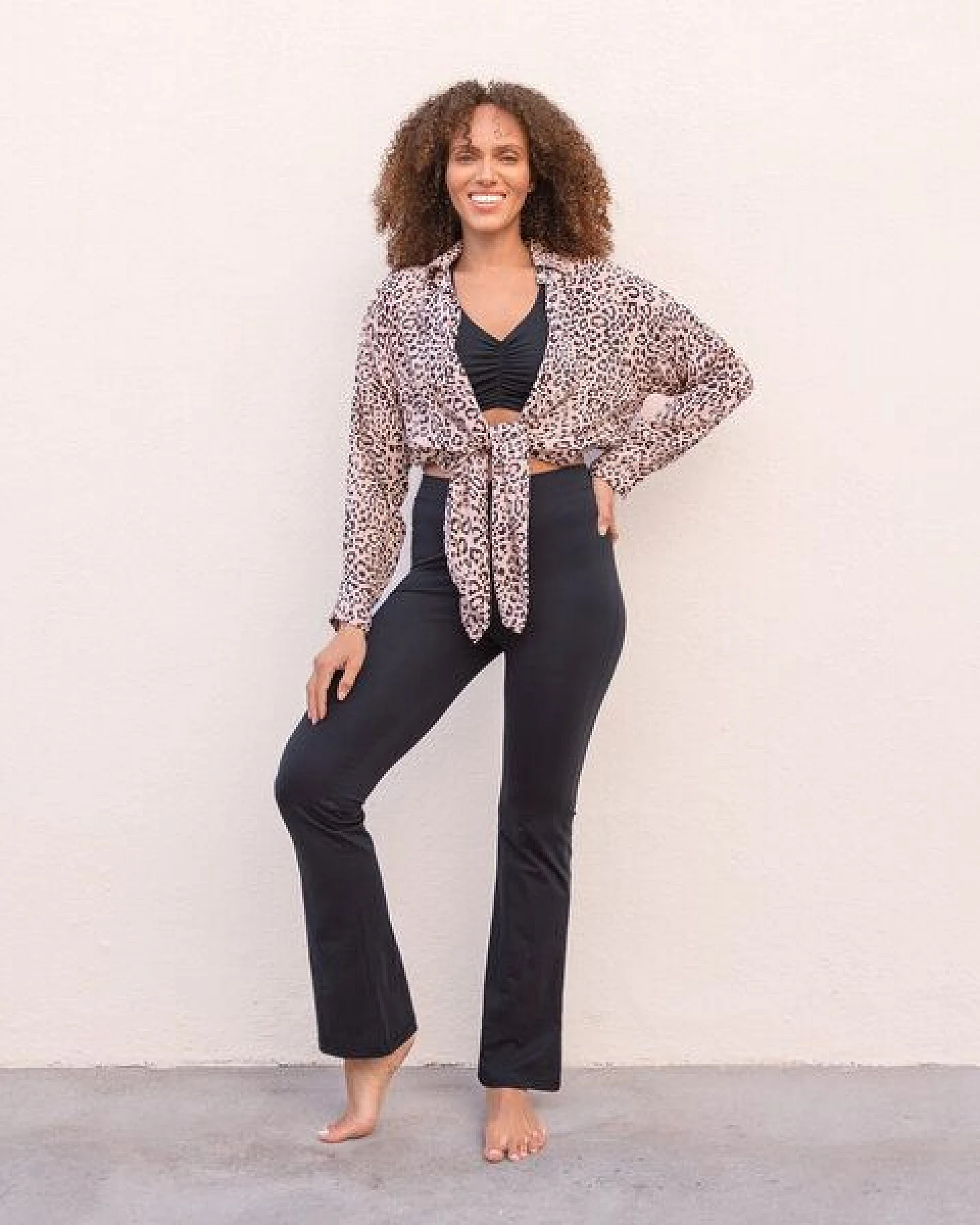 Jaya JAZZY - Jazzpants aus elastischer Biobaumwolle mit hohem Bund – Ansicht 2