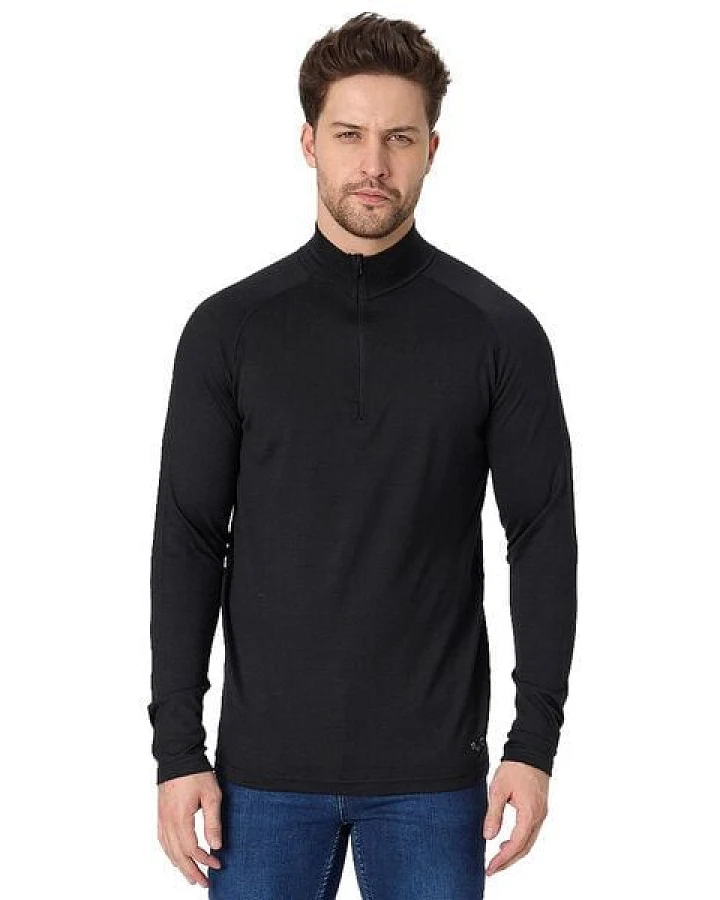 Woolona 100% Merinowolle Pullover BORA 1/4 Zip Herren - 250g/m²