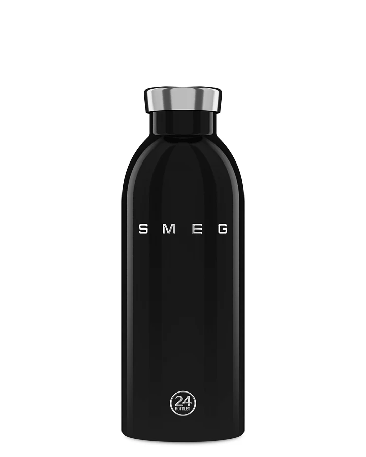 Thermos Trinkflasche aus Edelstahl 500 ml, schwarz, Clima Bottle SMEG x 24Bottles Black - 24Bottles
