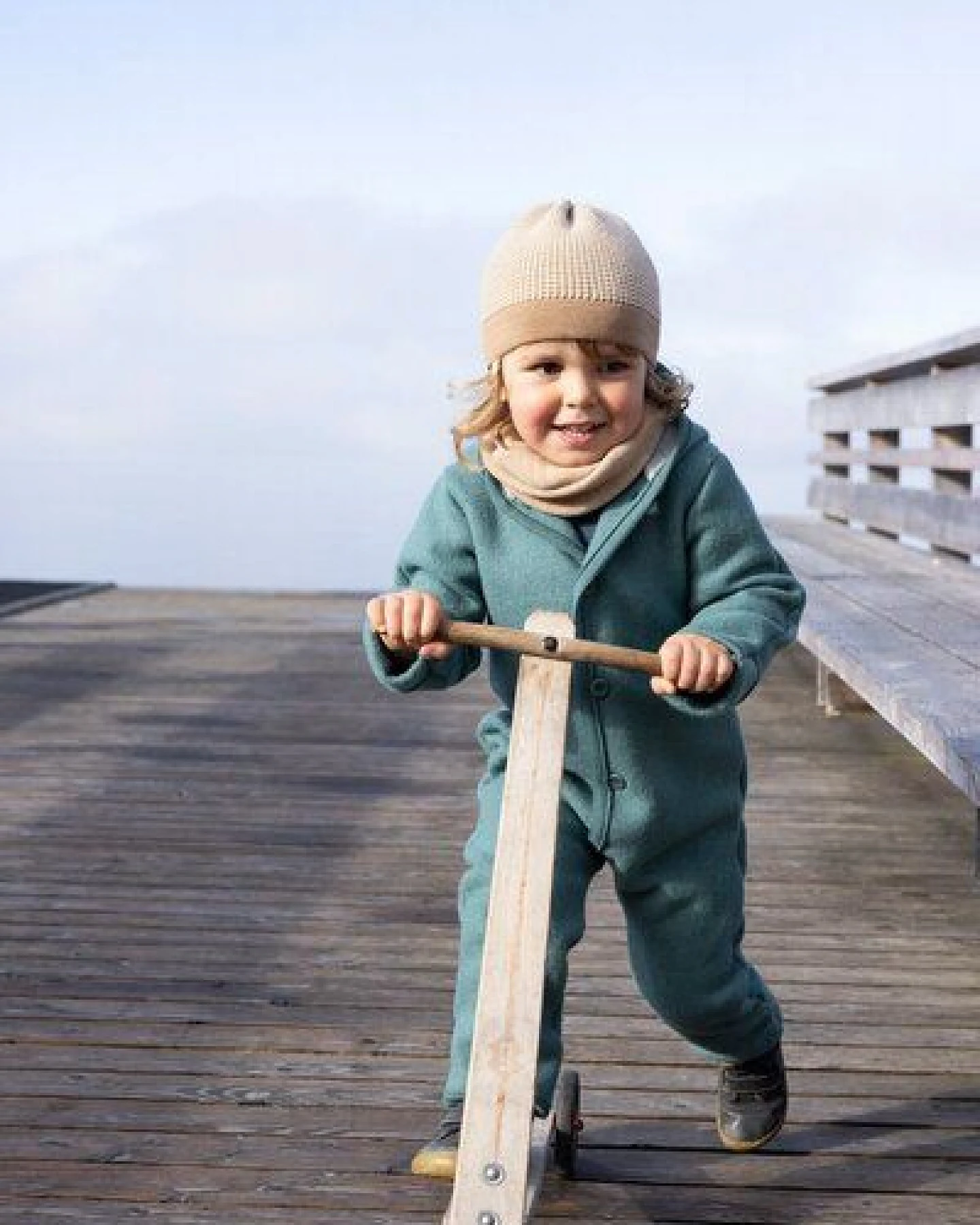 Disana Baby Walk Overall Schurwolle kbT-Merinowolle – Ansicht 3