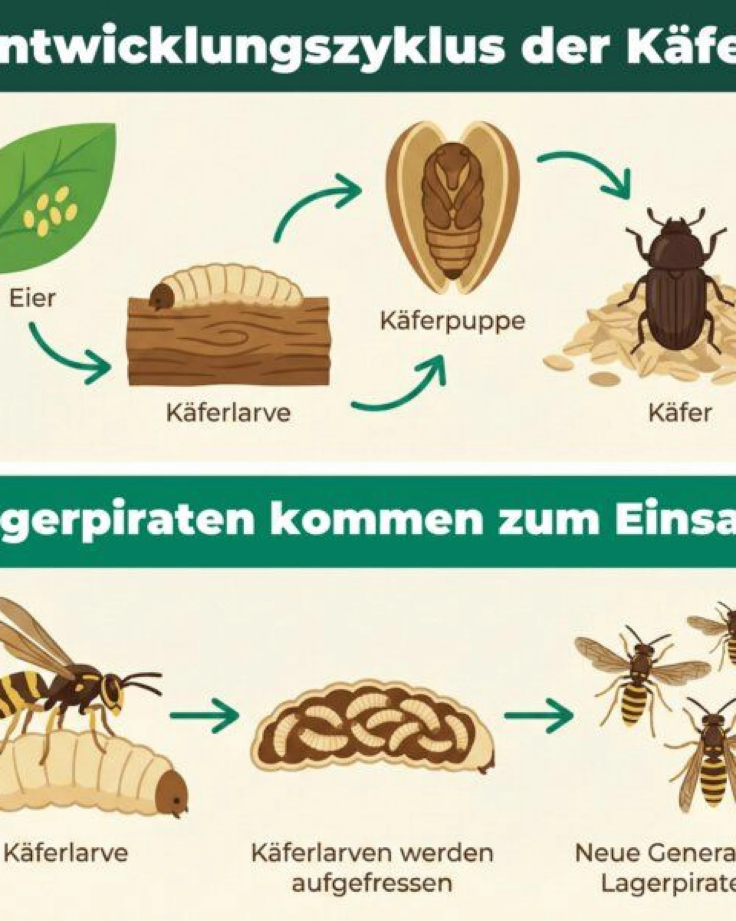 Silberkraft Lagerpiraten gegen Museumskäfer / Kabinettkäfer (Raubwanze Xylocoris Xylocoris flavipes) – Ansicht 4