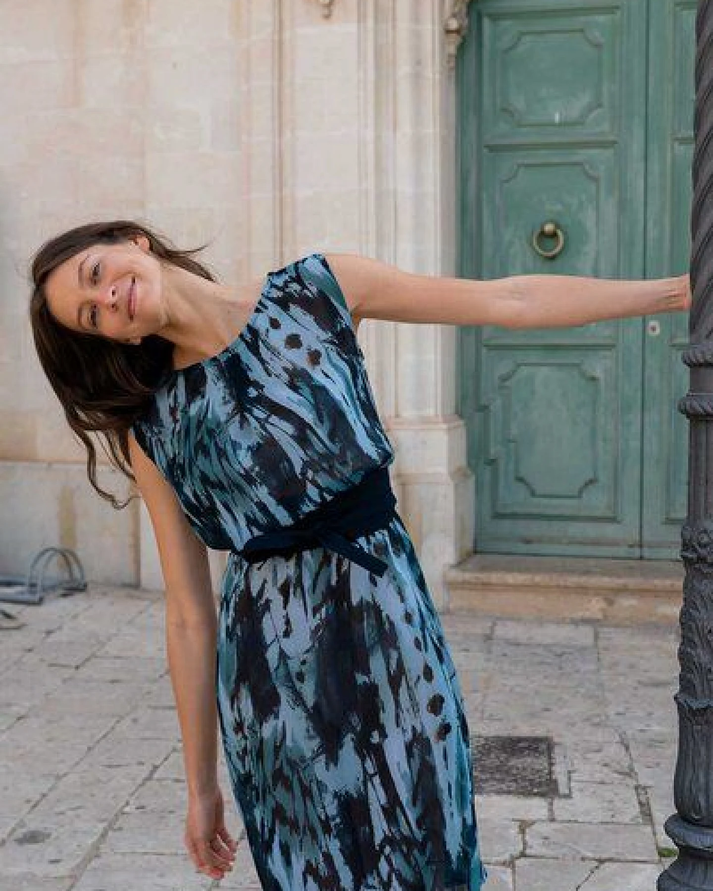 WiDDA berlin Kleid mit Aquarell-Muster aus TENCEL® – Ansicht 2