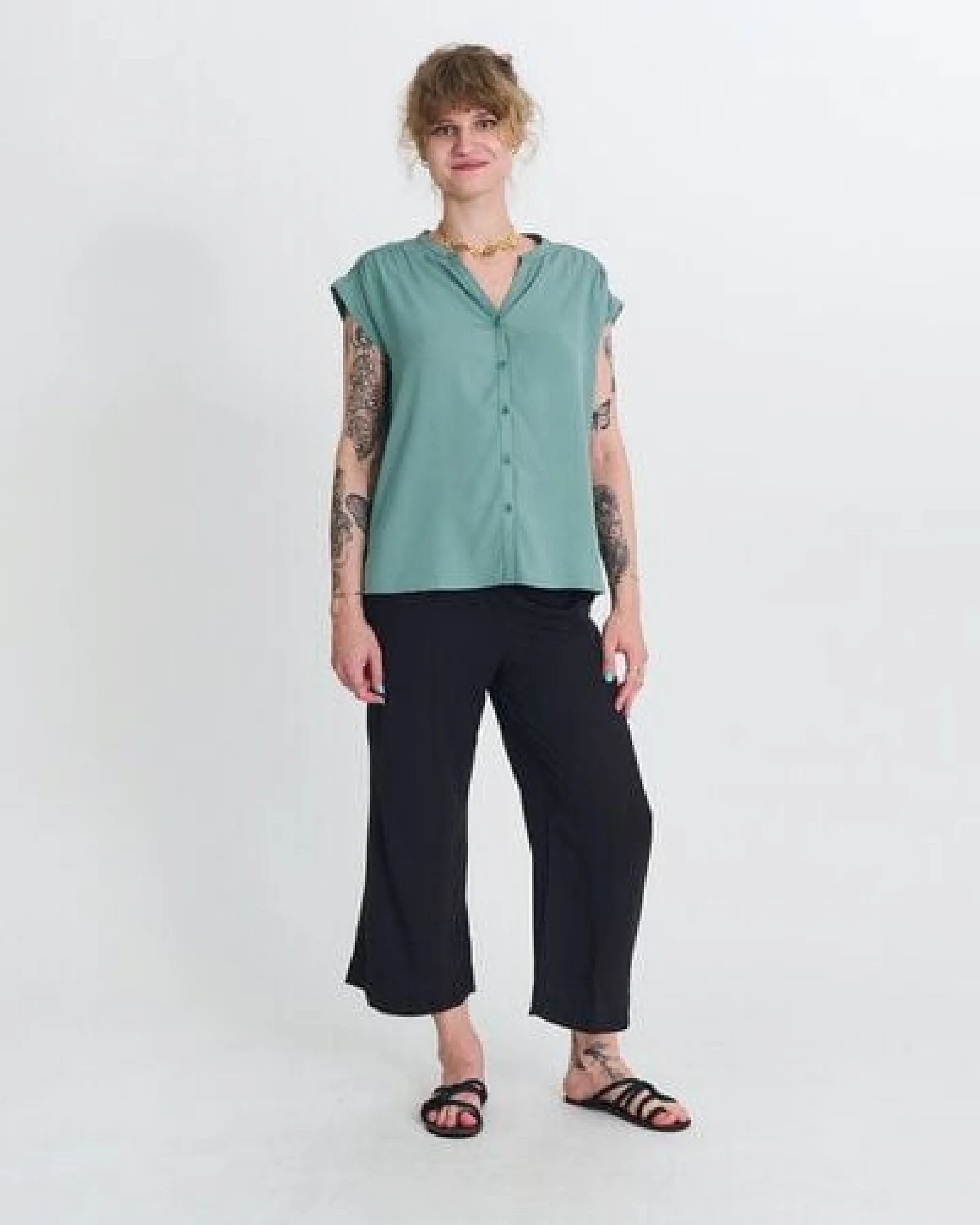 Zerum Kurzarm-Bluse Ines – Ansicht 2