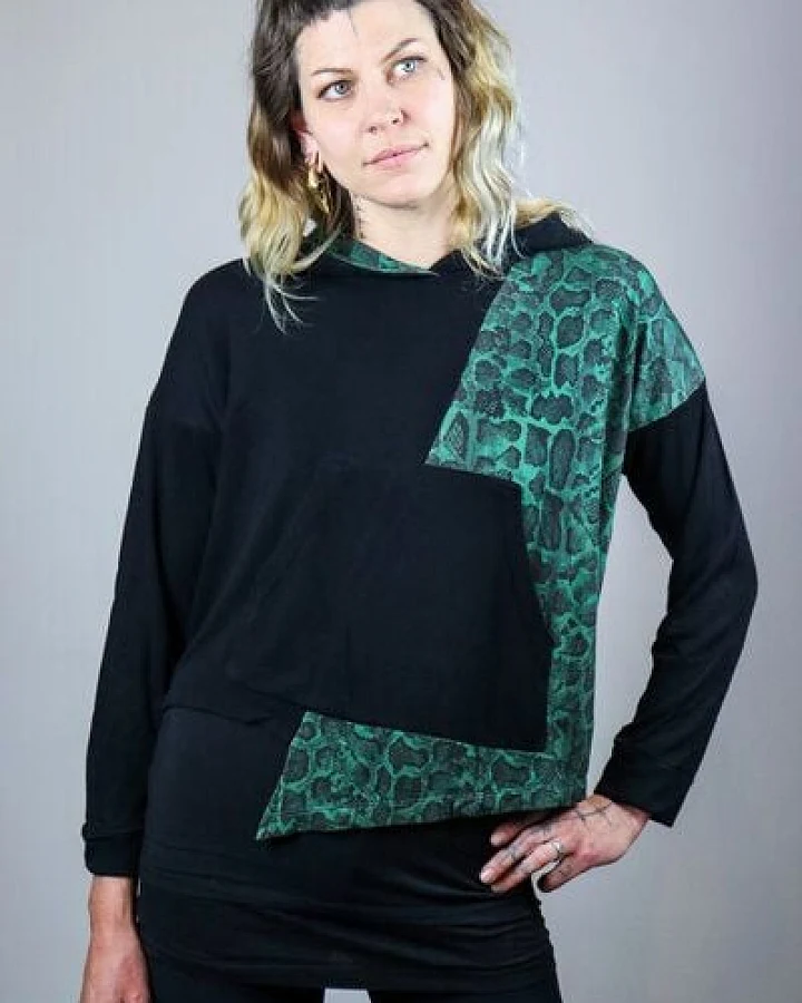 provocans EST Bambus Hoodie Serpente Verde