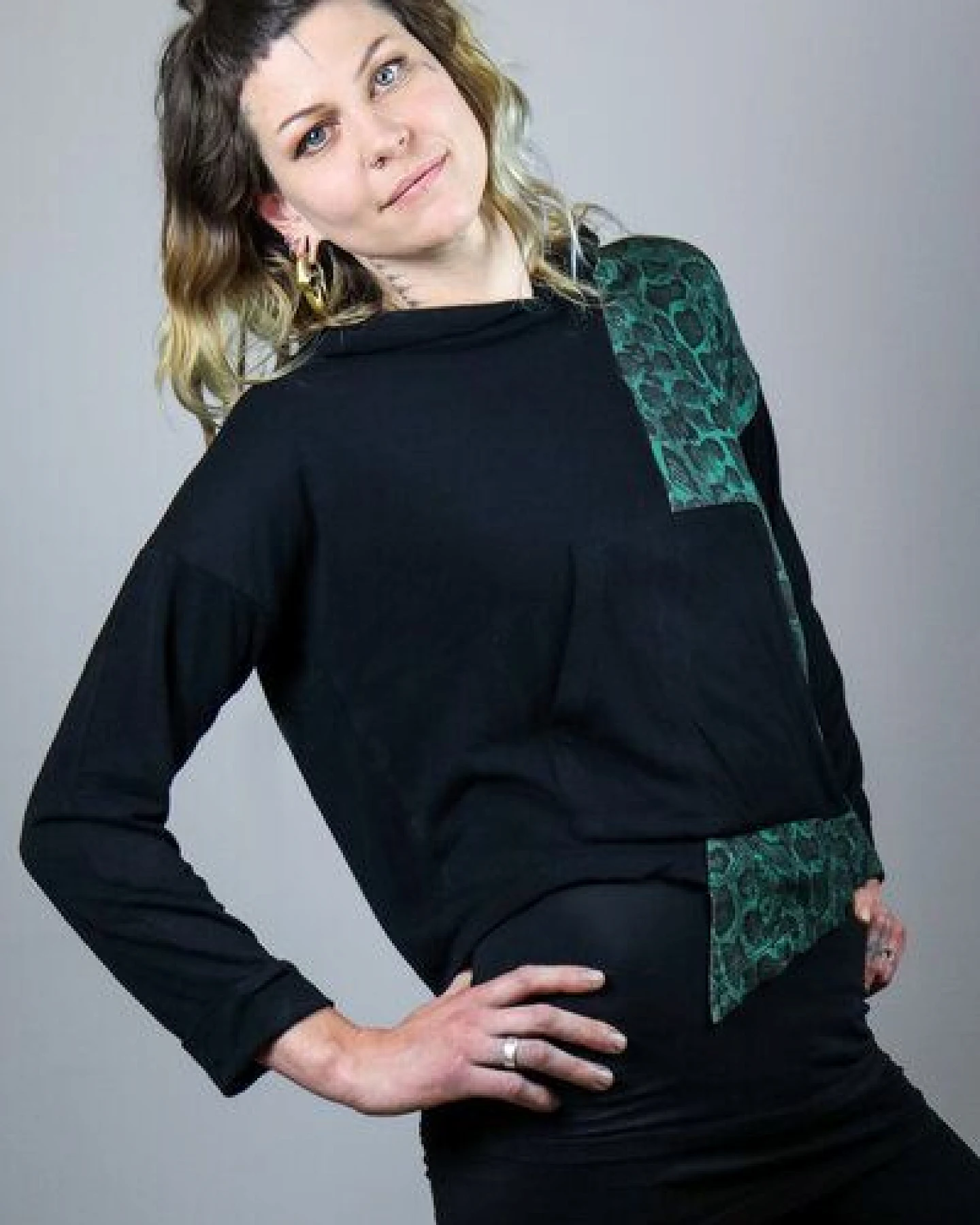 provocans EST Bambus Hoodie Serpente Verde – Ansicht 3