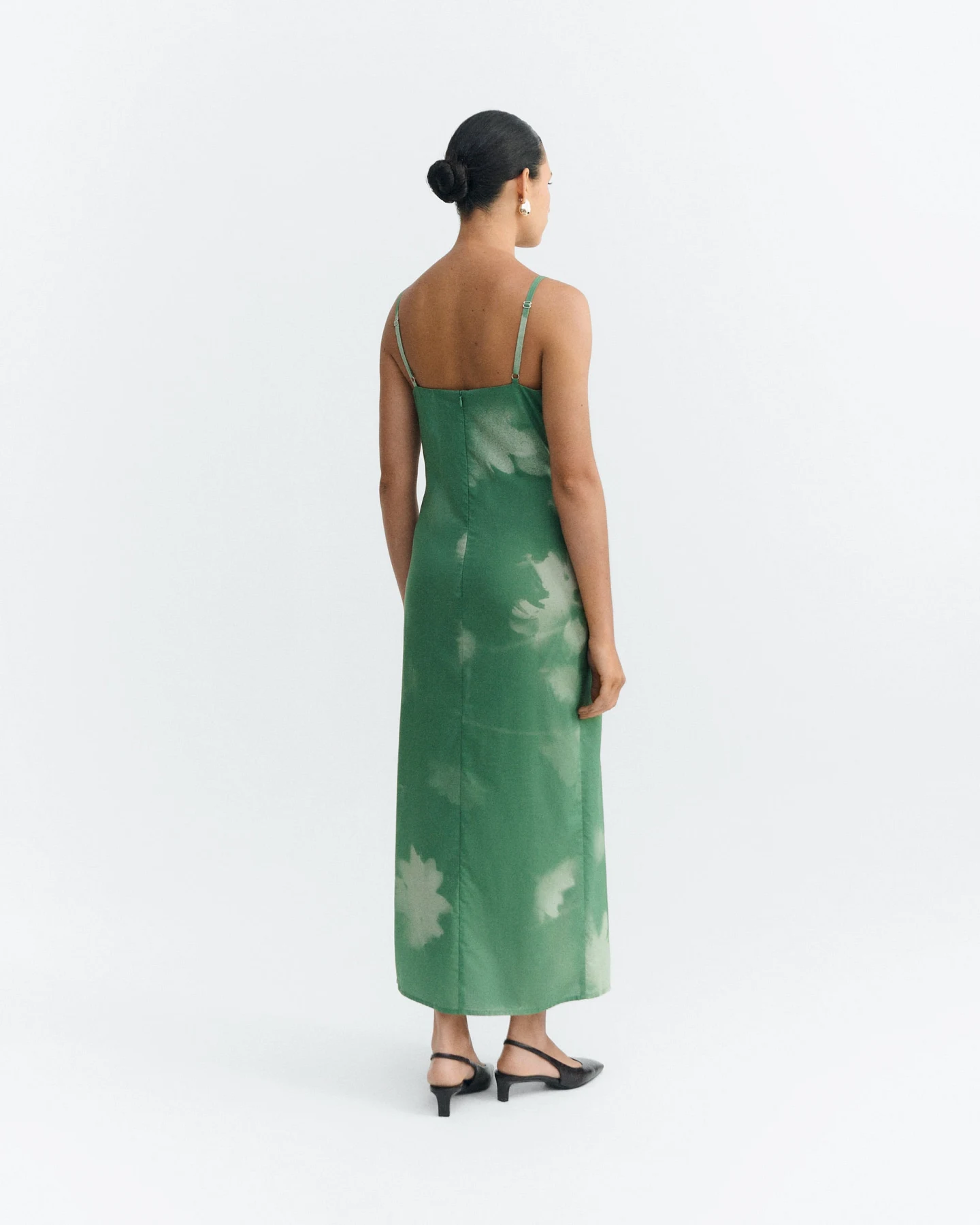 Thinking MU Damen vegan Dress Sunniva Tipia Long Green – Ansicht 2