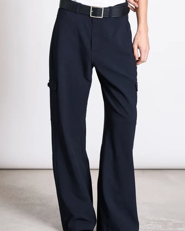 JAN 'N JUNE Damen vegan Cargohose Fano Nightfall Navy