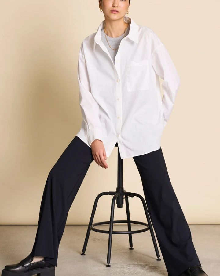 JAN 'N JUNE Damen vegan Bluse Mamro Weiss