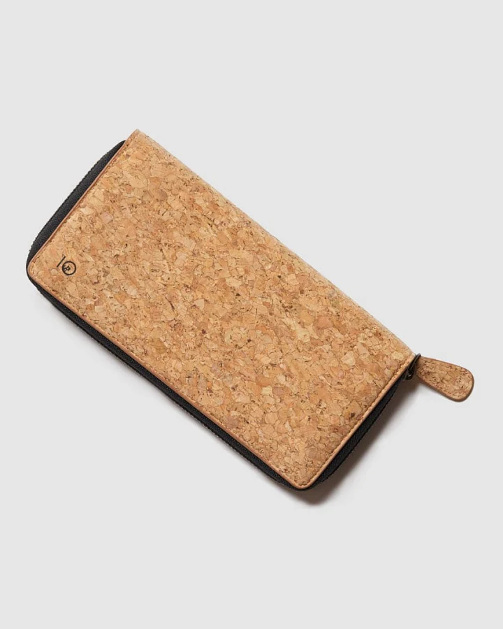 Banker Cork Zip Wallet
