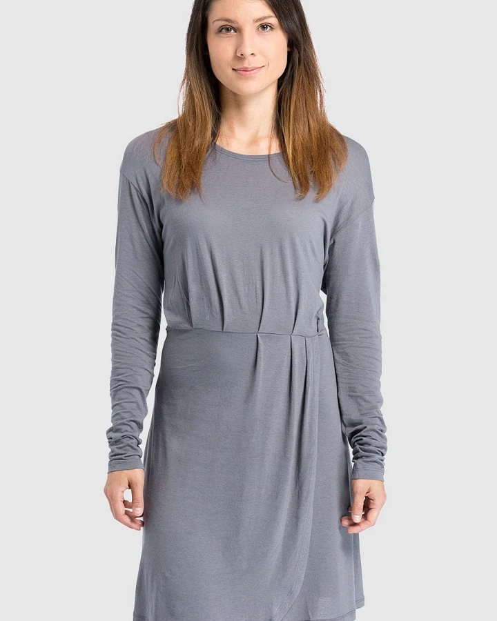 Folded Dress City Grey