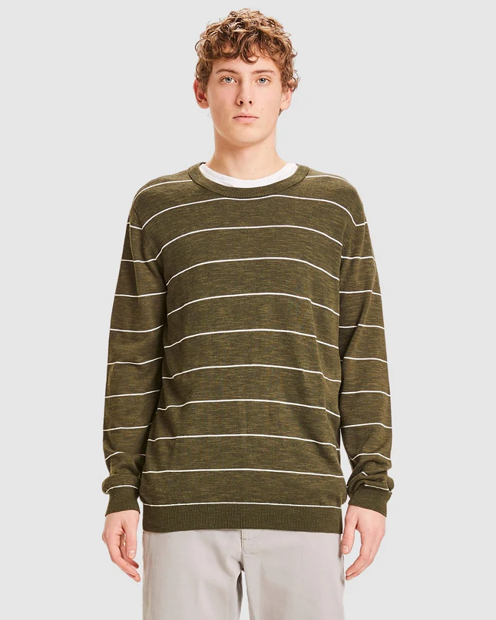 Forrest O-Neck Striped Knit