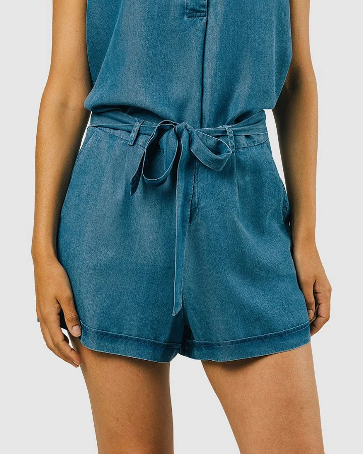 Indigo Belted Short