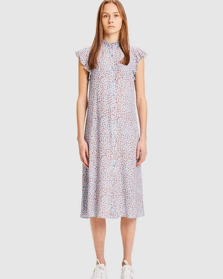 Fleur Flower Print Above The Knee Dress