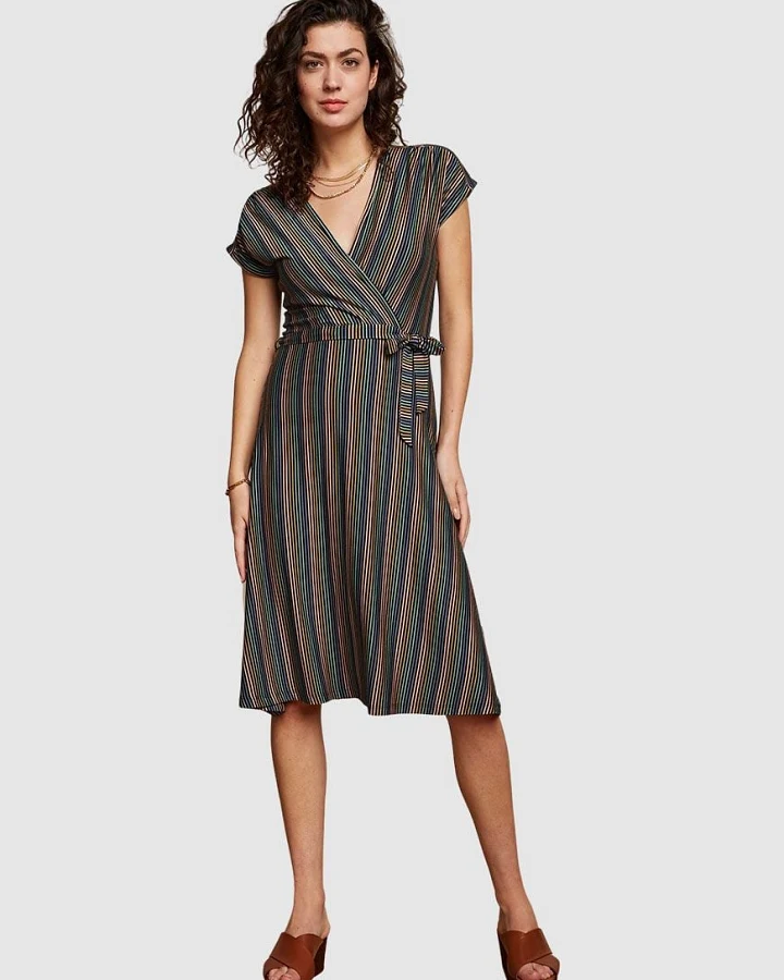 Abigail Dress Mariani Stripe