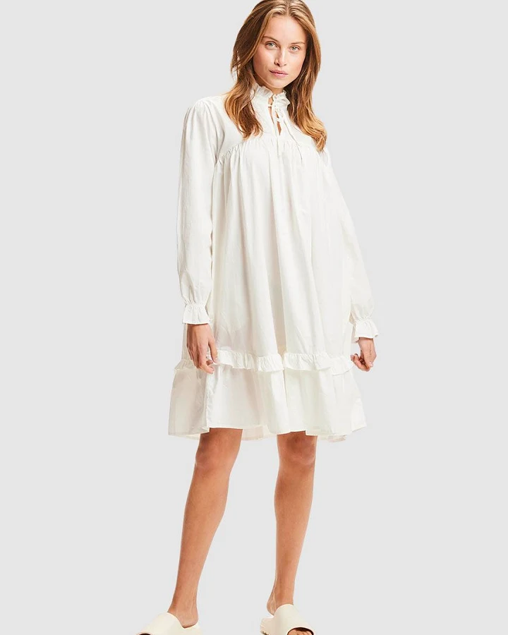 A-Shape Poplin Dress