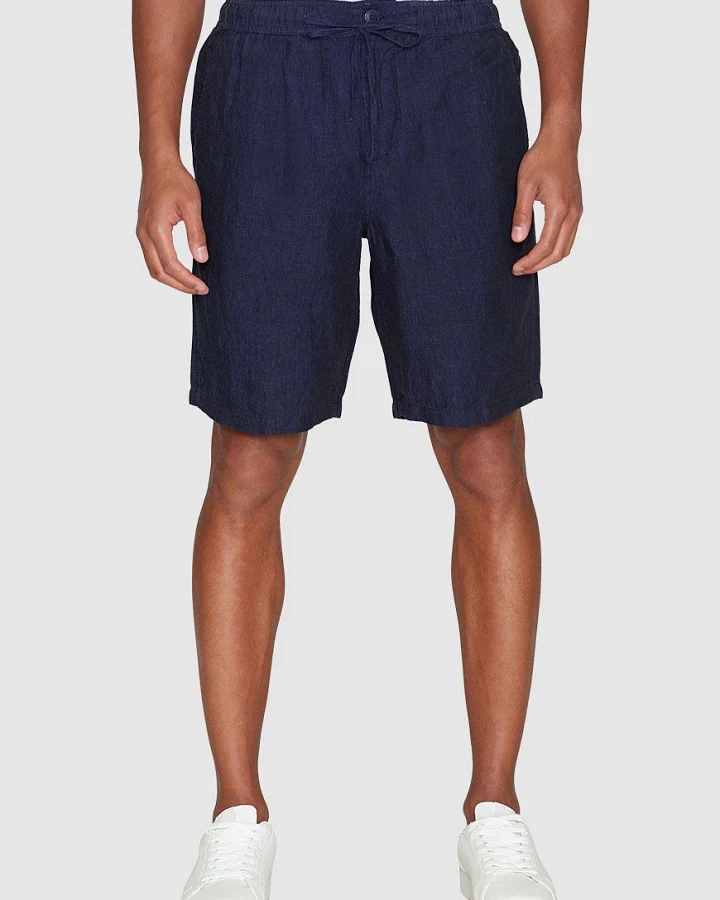 Fig Loose Linen Shorts