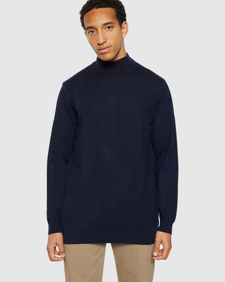 Merino Mock Neck