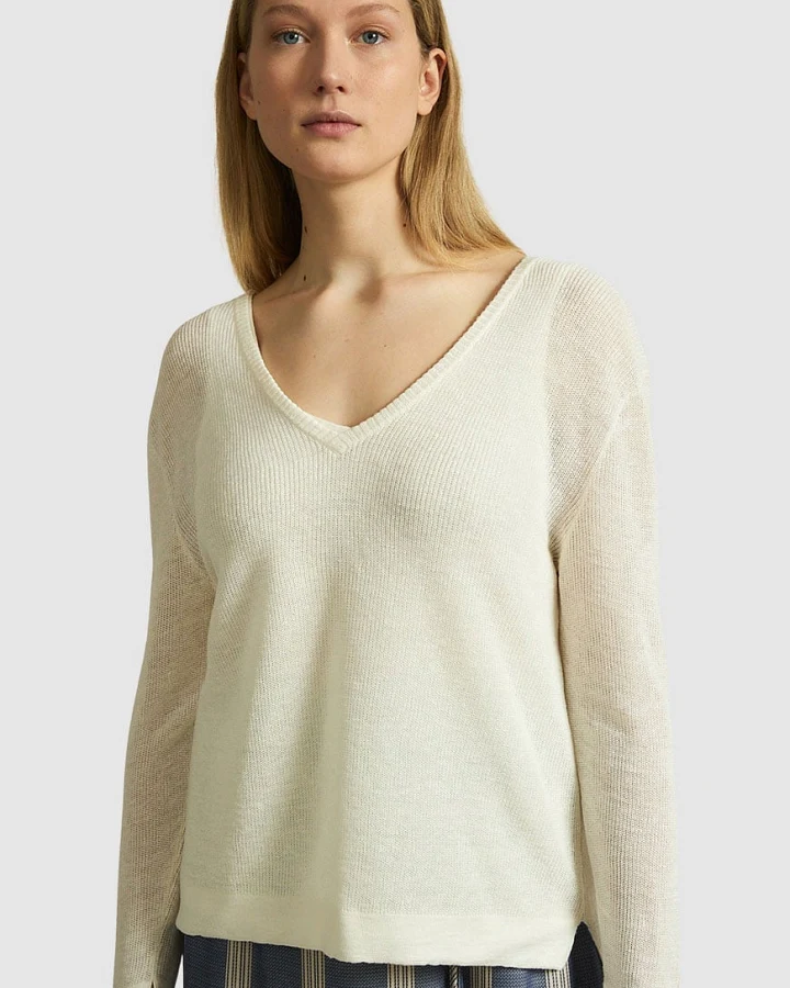 Pullover mit V-Ausschnitt