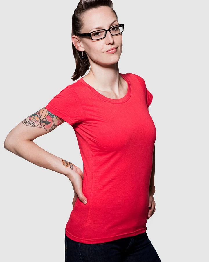 T-Shirt Rundausschnitt Rot