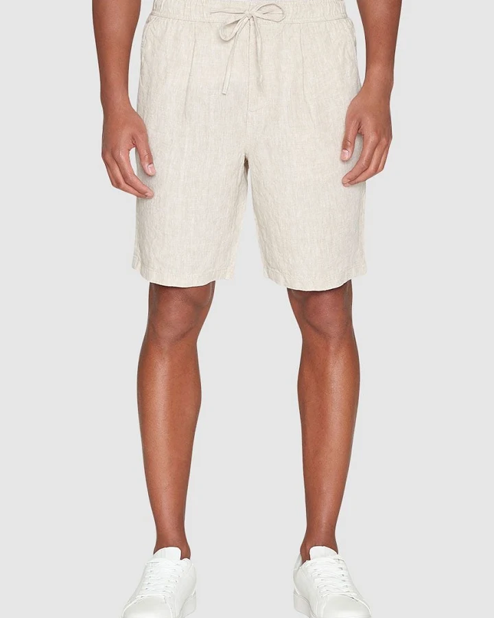 Fig Loose Linen Shorts