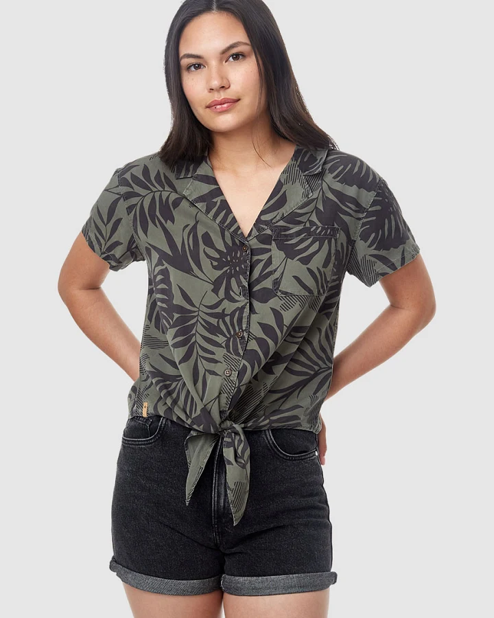 W Meander Tie Front Shirt