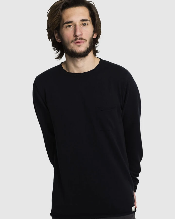 Strickpullover Pocket Navy