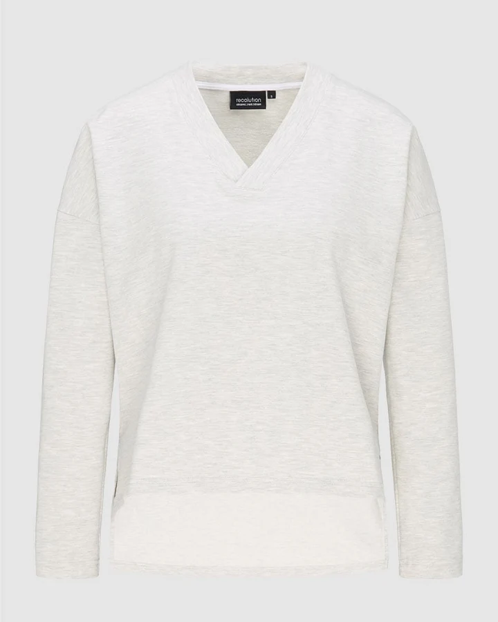 Casual V-Neck Sweatshirt