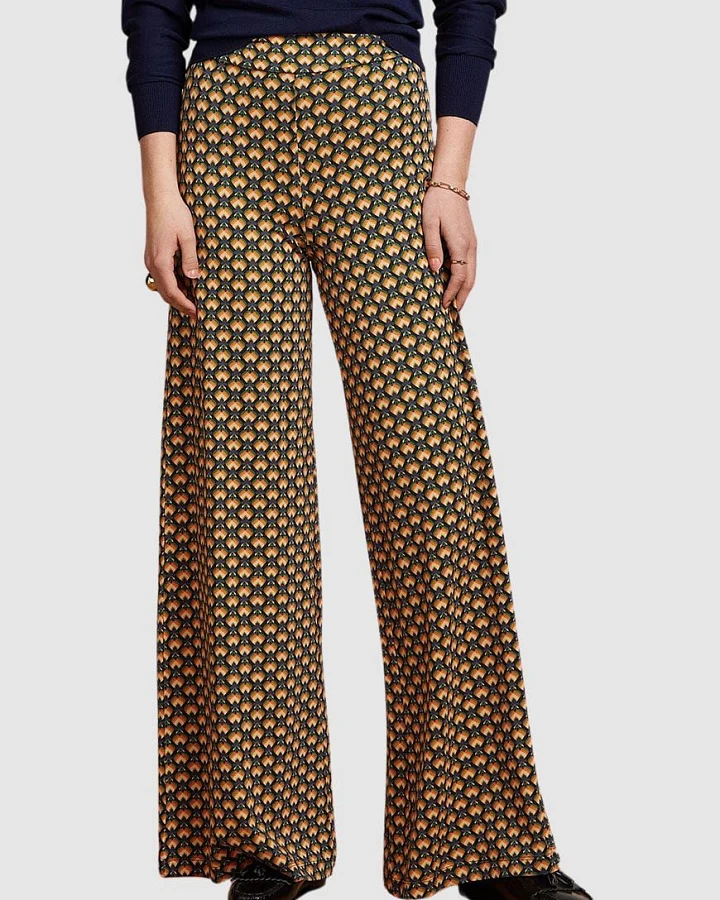 Border Palazzo Pants Valet