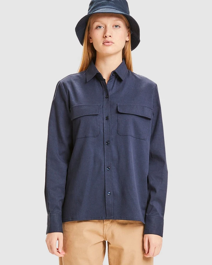 Juniper Tencel Patch Pockets Tencel Shirt