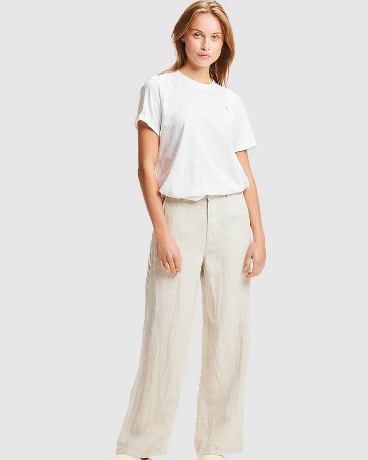 Posey Natural Linen Pants