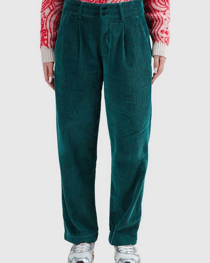 Corduroy Pleated Pants