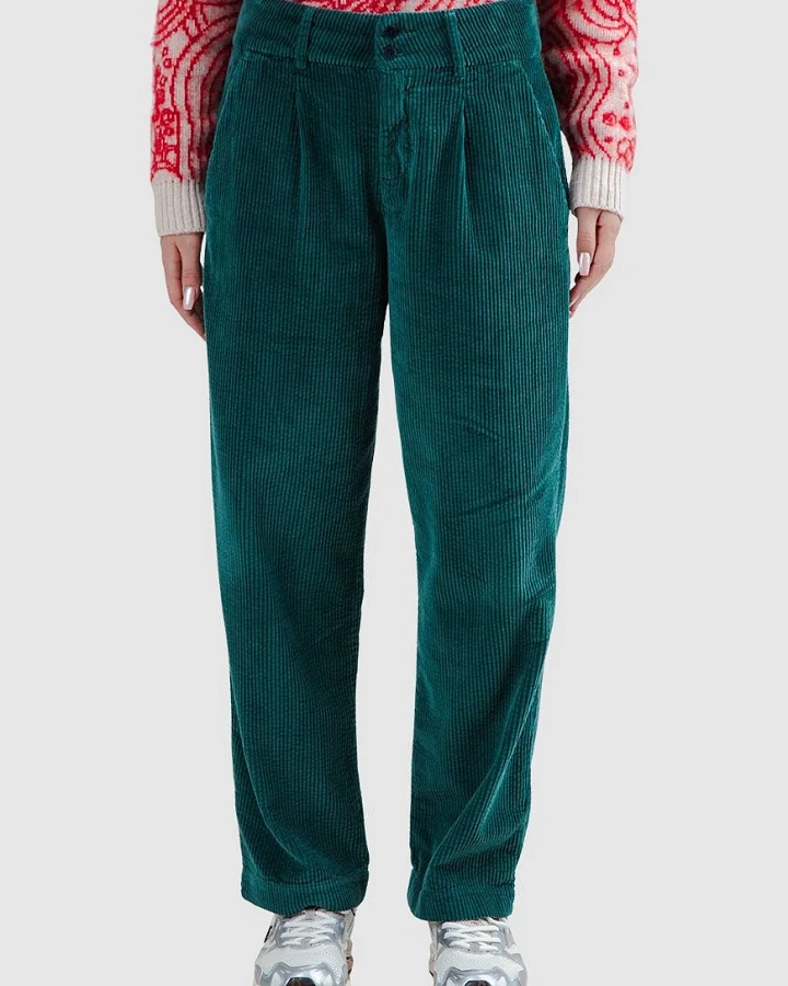 Corduroy Pleated Pants
