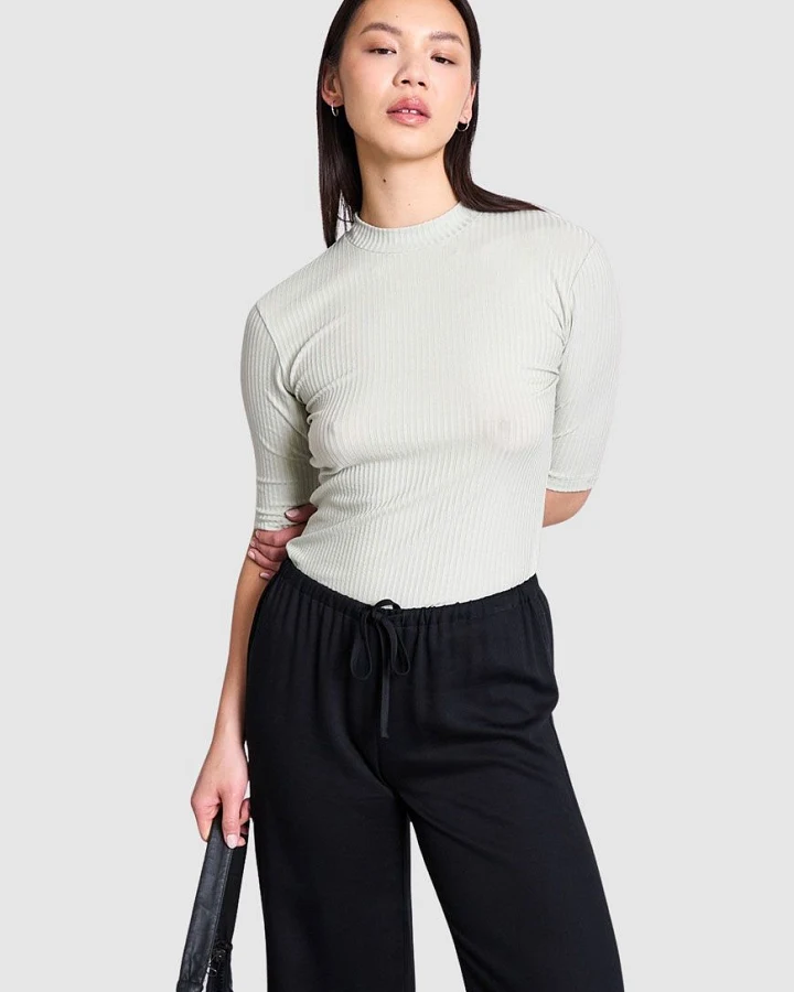 Lyocell Rib T-Shirt Nina