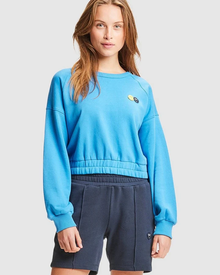 Smiley X KCA Cropped Sweat