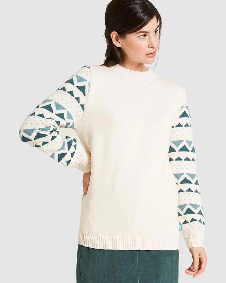 Gemusterter Strickpullover