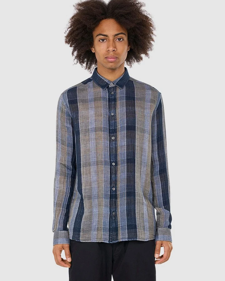 Relaxed Double Layer Striped Shirt