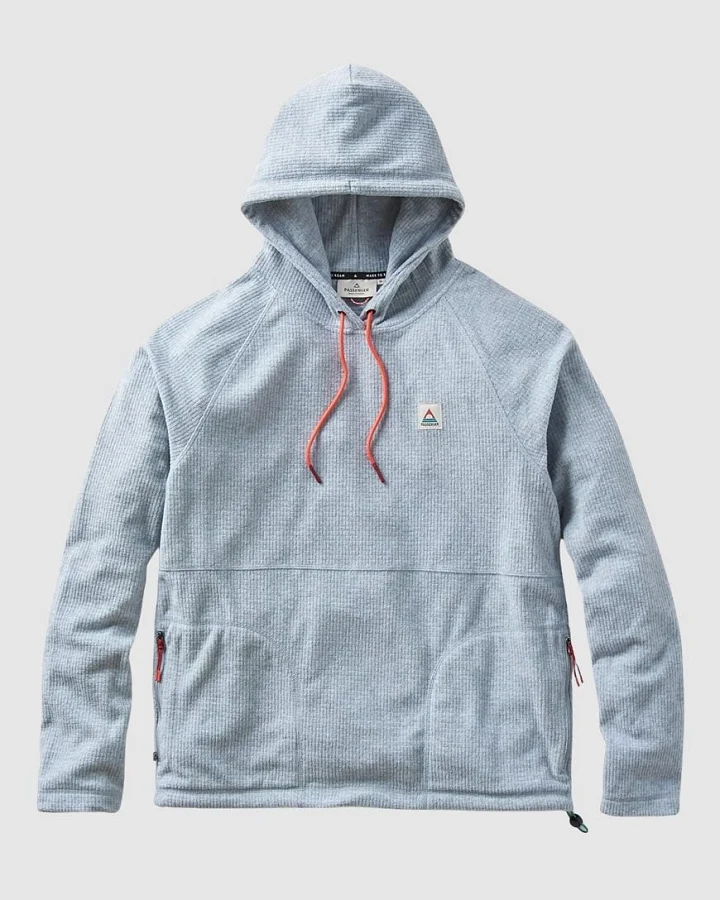 Point Recycled Grid Polar Fleece Hoodie