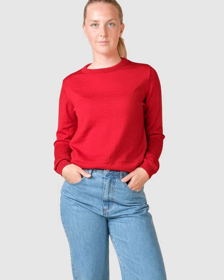 Womens Basic Merino Knit
