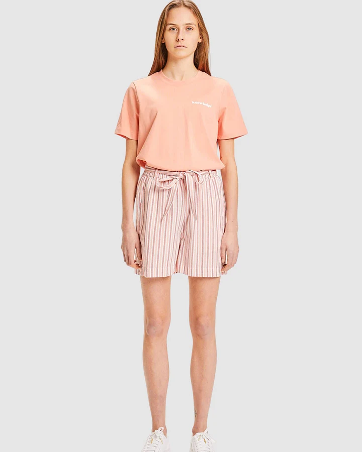 Tulip Striped Paper Bag Shorts