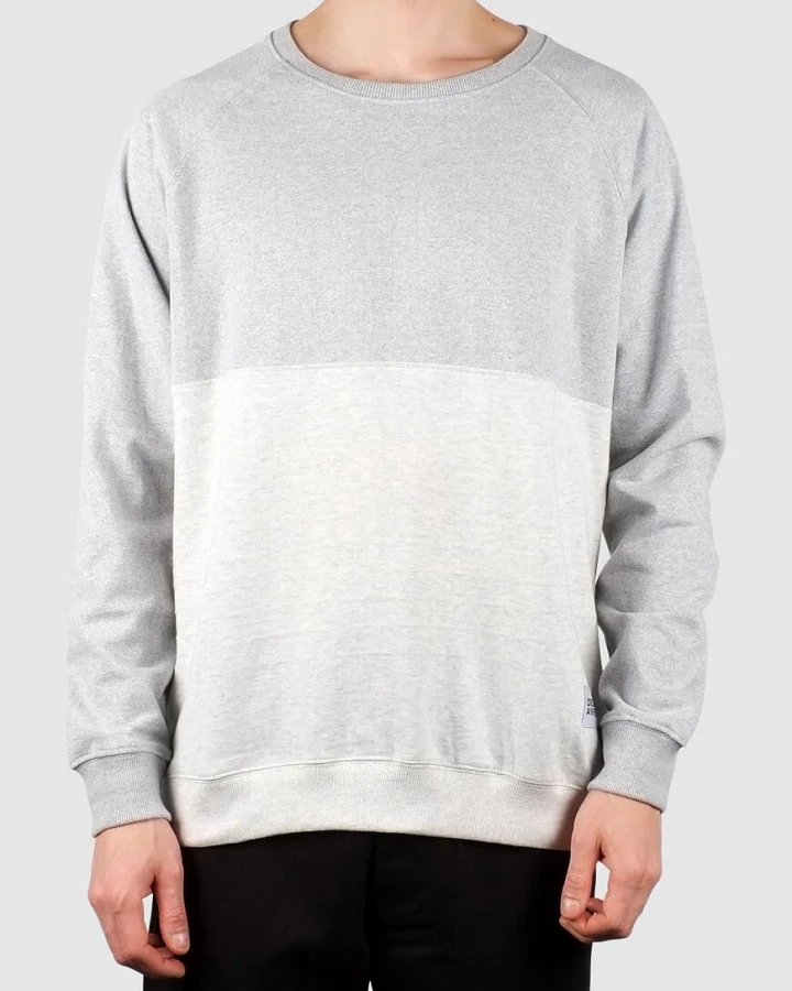 Sweatshirt 50-50 Grey/White Melange