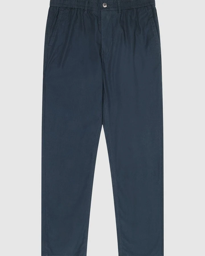 Tim Tapered Poplin Elastic Waist String Pants